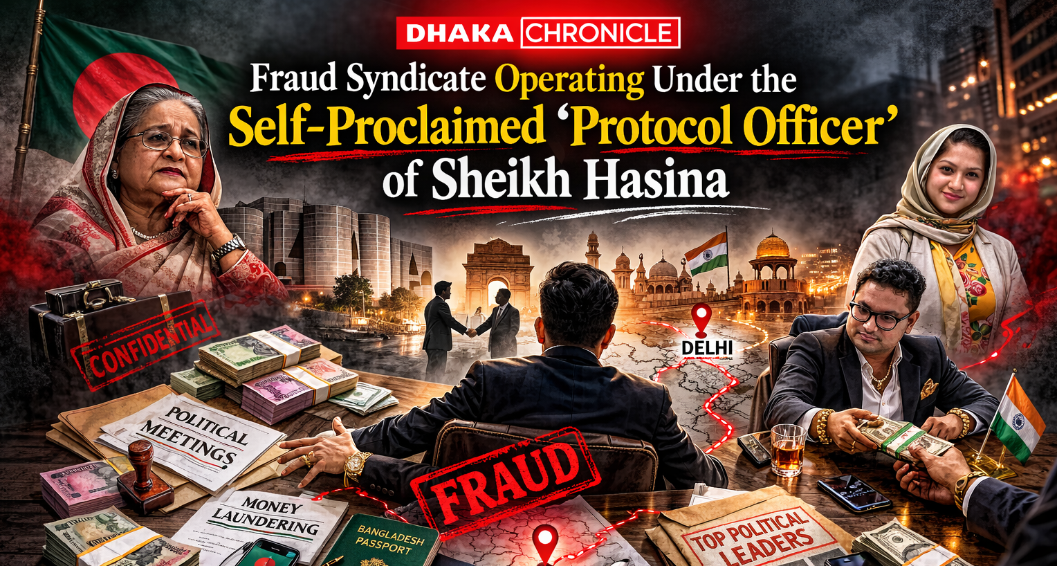 Fraud Syndicate Operating Under the Self-Proclaimed ‘Protocol Officer’ of Sheikh Hasina